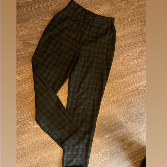 High Waisted Plaid Pants - Picture 2 of 4